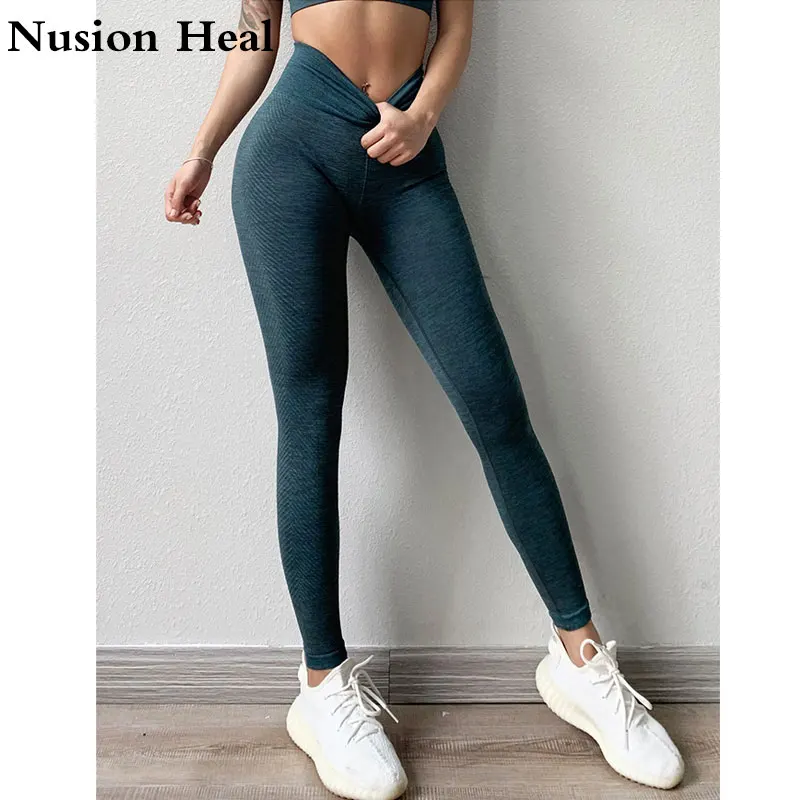 Штаны для спортзала и йоги спортивная одежда женщин леггинсы с высокой талией