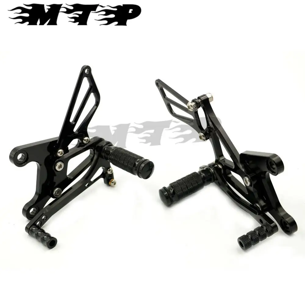 Полный CNC алюминиевый мотоцикл Регулируемый Rearsets задний Набор подножки для KAWASAKI