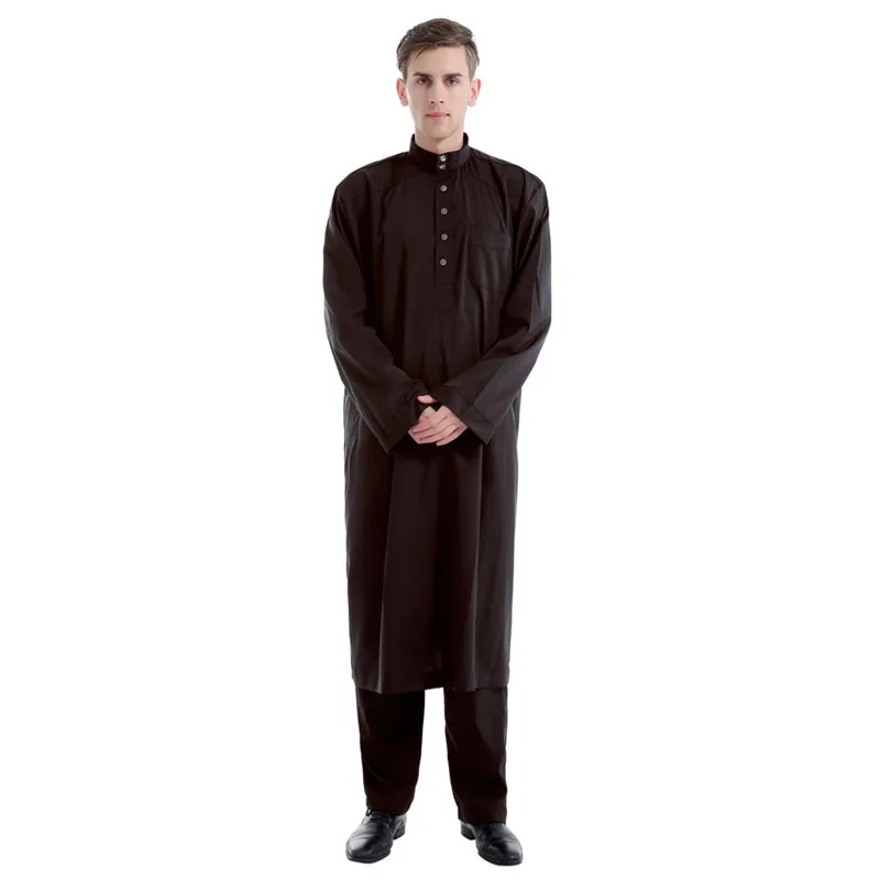 Мужской кафтан из двух предметов мусульманская одежда с абайей национальная