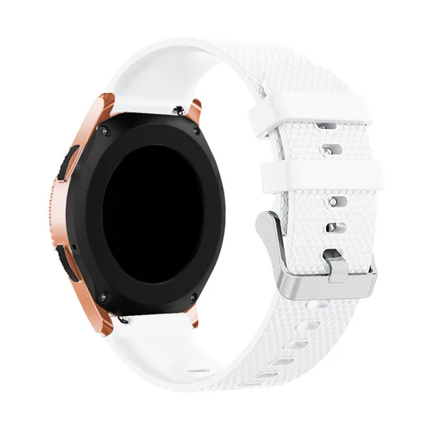 Белый Спортивный ремешок для samsung gear S2, ремешок для часов, силиконовый браслет, Galaxy 42 мм, ремешок для часов, сменный качественный ремешок для часов, аксессуары - Цвет ремешка: Белый