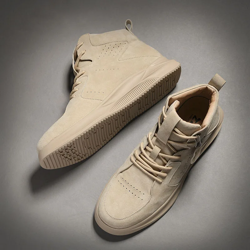 

CYYTL 2019 Fashion Brand Shoes Men Soft Winter Autumn Boots Snow Work Lace-Up Botas Hombre Ankle Military Leather Male Erkek Bot