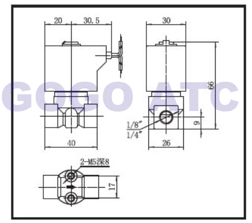 GOGO 0-40bar/20bar/15bar/10bar/7bar 2 way SS304 электромагнитный клапан DC24V 1/" BSP отверстие 1/1. 5/2/2,5/3 мм нормально закрытый водяной клапан