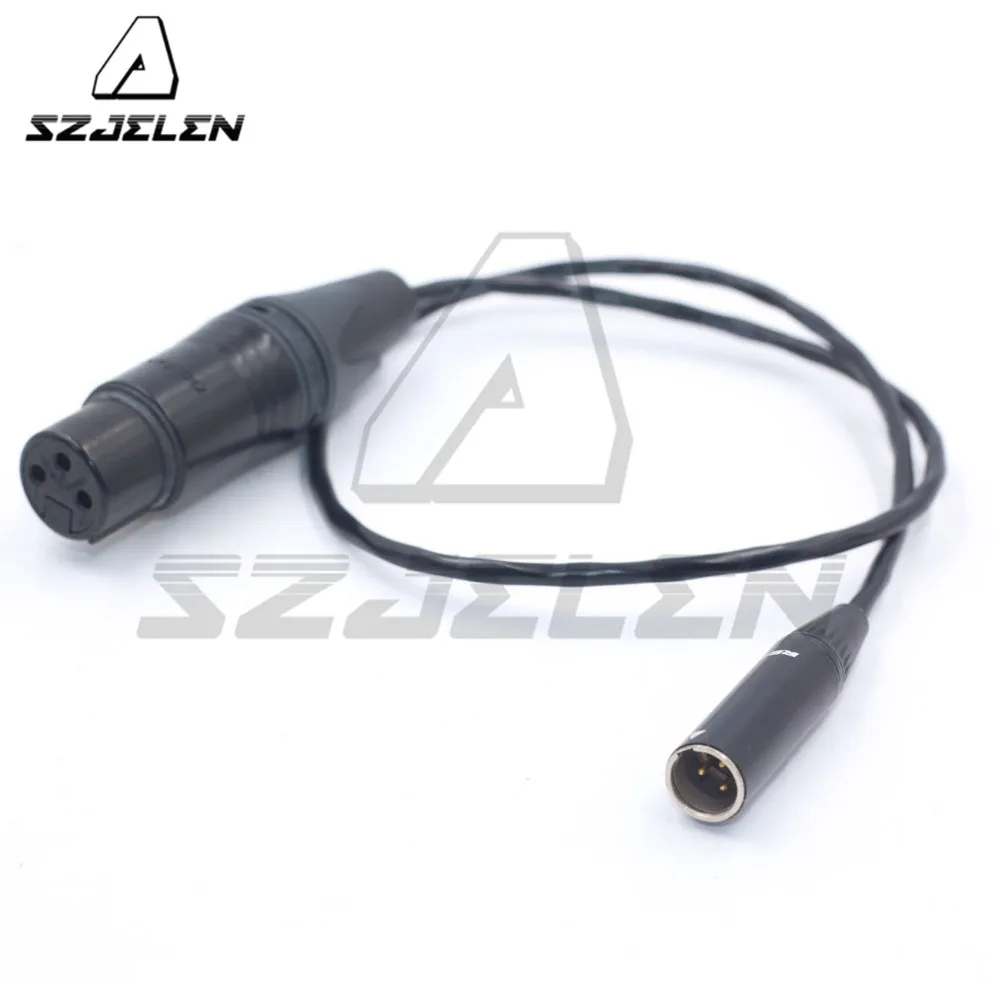 Мини-xlr 3pin папа к XLR 3pin мама для Blackmagic Pocket cinema BMPCC 4k камера аудио кабель