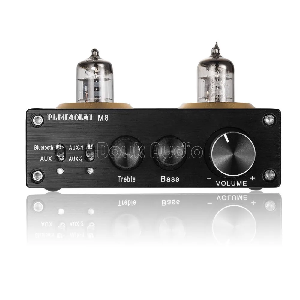 Douk аудио Bluetooth HiFi вакуумный 6J1 ламповый цифровой усилитель класса D HiFi стерео усилитель мощности встроенный домашний аудио