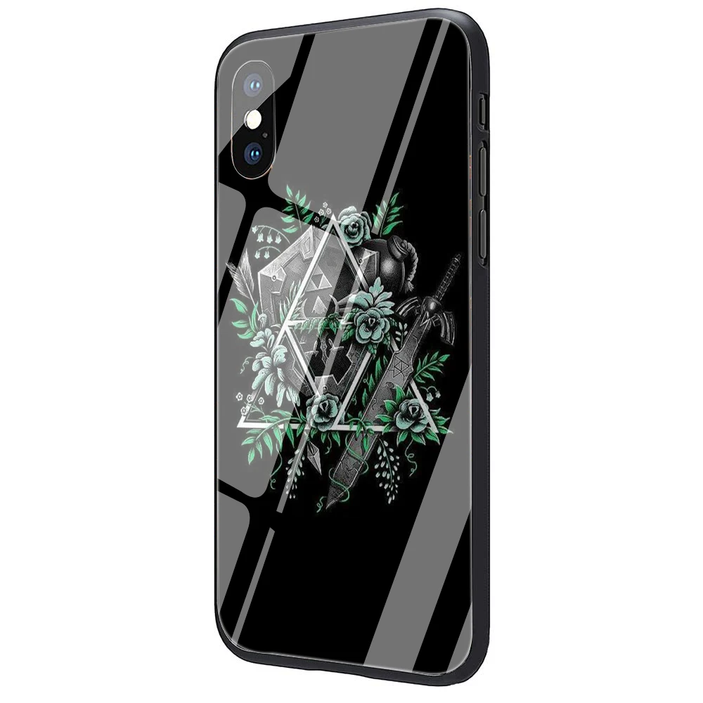 G8 Легенда о Зельде из закаленного стекла ТПУ черный чехол для iPhone 5 5S 6 6s 7 8 plus X XR XS 11 pro Max - Цвет: G8