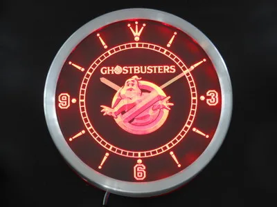 Nc0223 Ghostbusters неоновый светодиодный светильник настенные часы|wall clock|led wall clockclock clock |