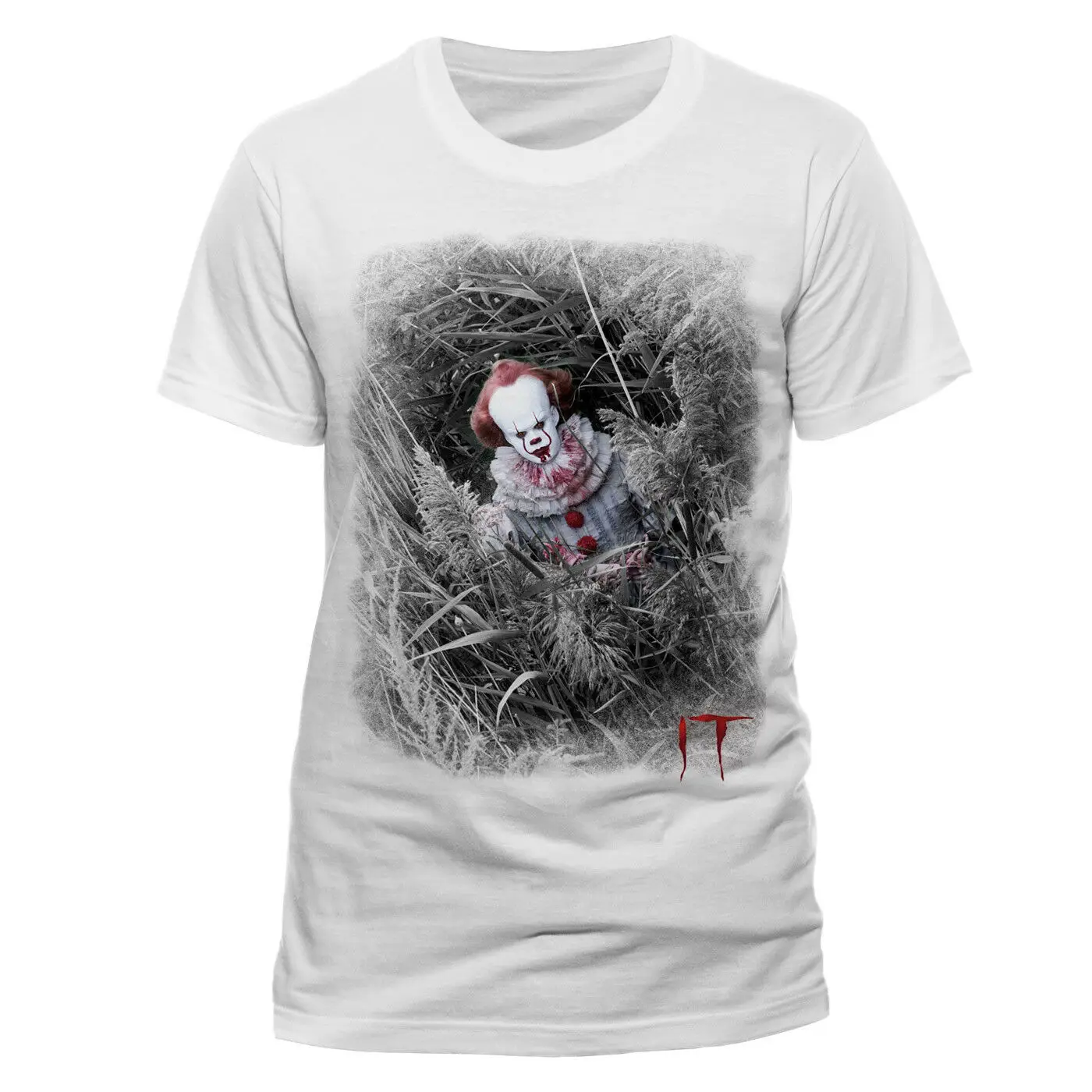 Официальная IT PENNYWISE танцующий клоун Скрытая белая футболка (Совершенно