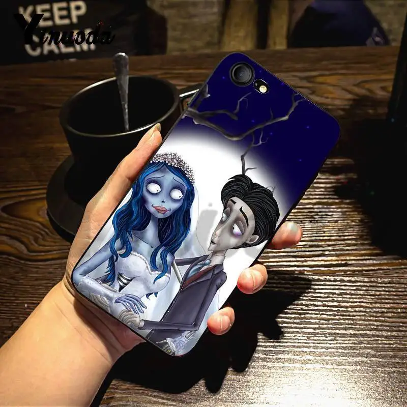 Yinuoda Тима Бертона Труп невесты дизайн кожи тонкий чехол для iPhone X 6 7 6s 7plus 8 8Plus 5 XS XR SE11 11pro 11promax