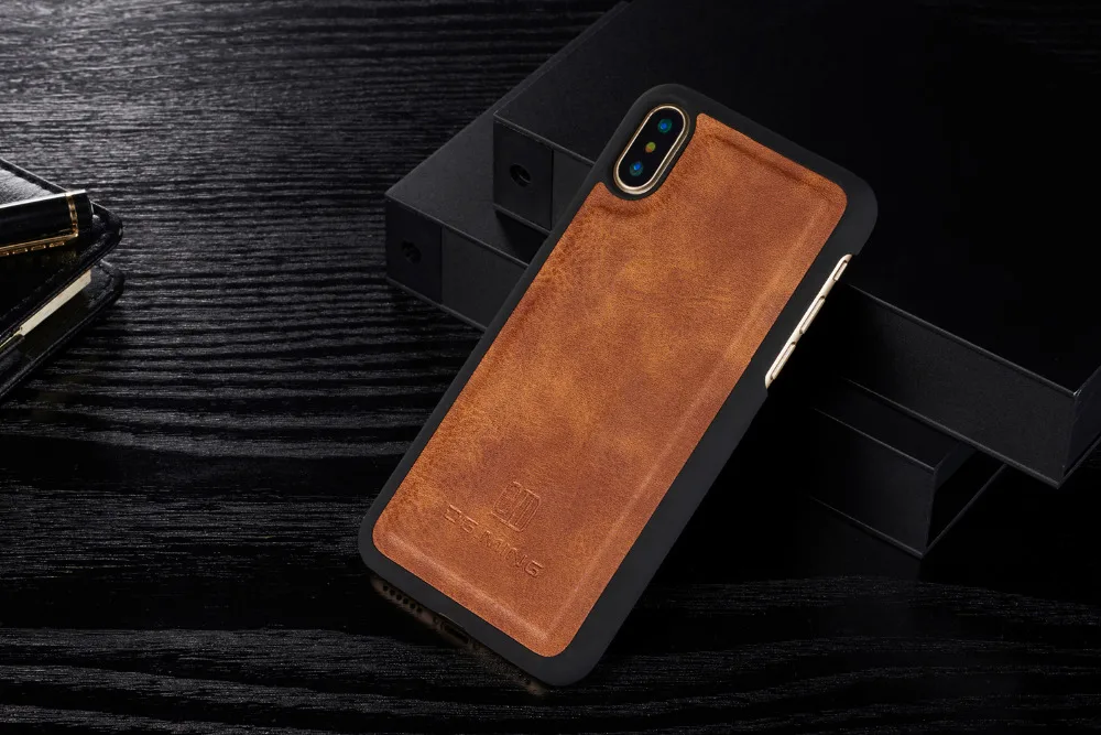 DG. MING кожаный чехол для Apple iphone X, чехол для Coque iphone X, чехол-книжка, кошелек, чехол для телефона s для Apple X iphone X