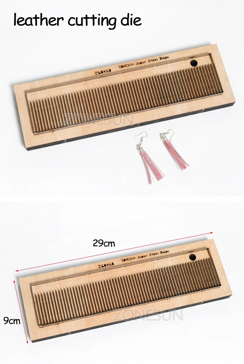 ZONESUN 260 заказной кожаный высечки формы DIY ремесло поставка кисточки сталь правило высечки классический телефон ремешок серьги
