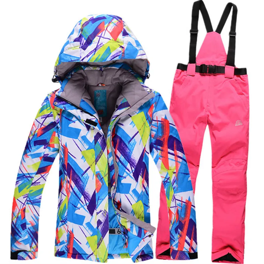 2016 Лыжный Спорт костюм снег Куртки женщин ветрозащитный дышащий Кемпинг женщины