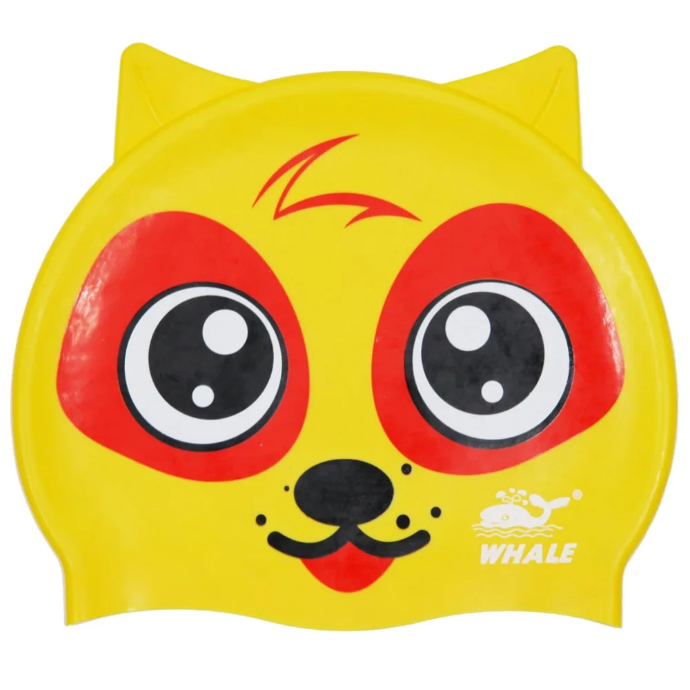 Sportswear Accessories Kids Silicone Cute Cartoon Shape Swim Cap Waterproof Soft Light lovely | Спорт и развлечения