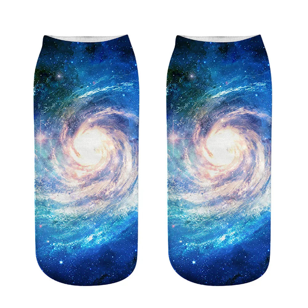 New arrival Starry Sky Autumn Winter Retro Women Personality 3D Socks Men Kawaii Ankle Calcetines Happy Funny Sock | Женская одежда