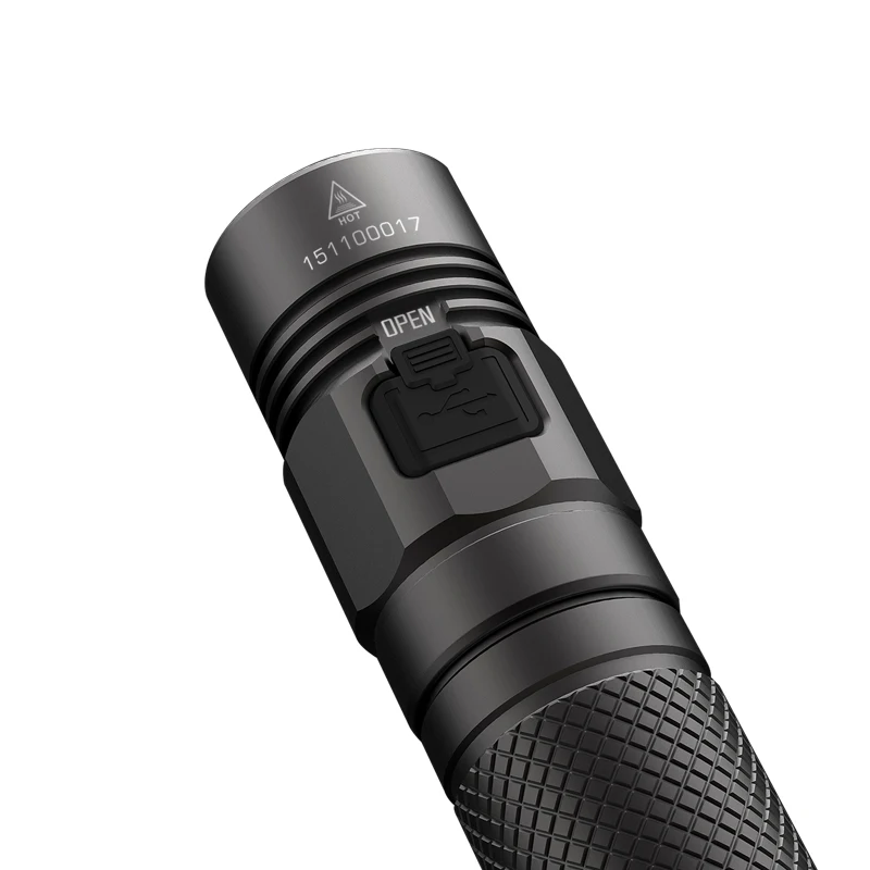JETBeam KO-01 Micro USB Перезаряжаемый фонарик черный Cree XP-L max 1080 люмен SMO дальность луча 174