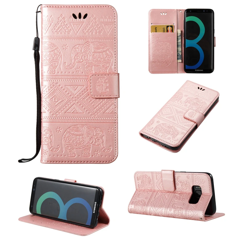 Coque люкс Ретро случай для Samsung Galaxy S8 плюс Флип Бумажник искусственная кожа задняя