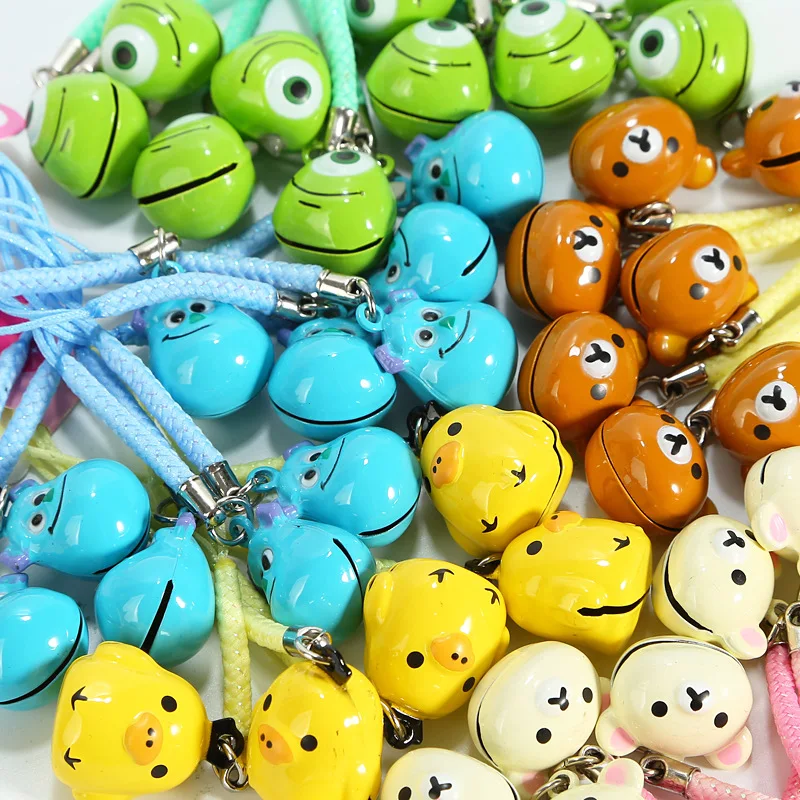 Оптовая продажа 30 шт kawaii mini rilakkuma bell Шарм телефон подвеска аксессуары гаджет