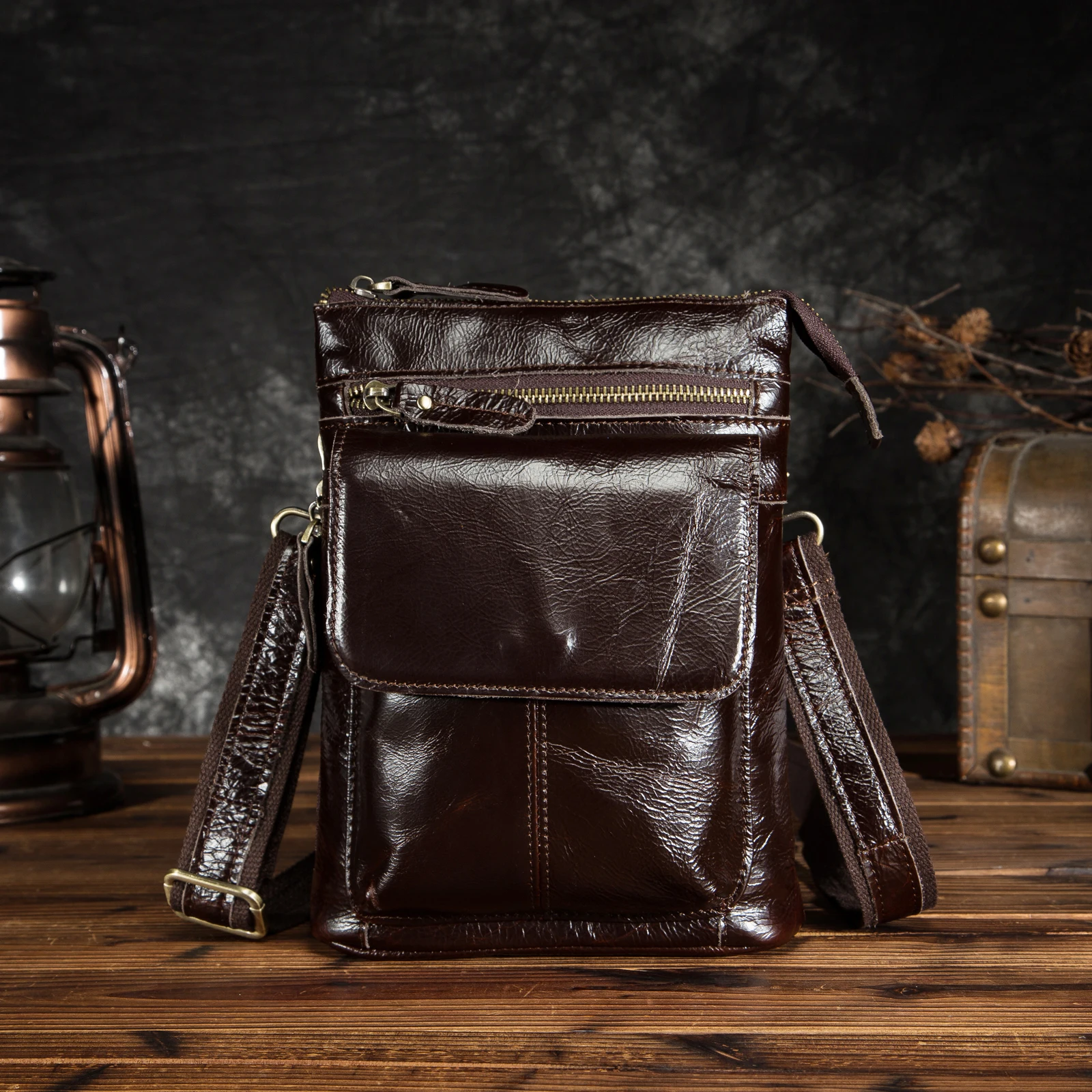 Качественная кожаная мужская повседневная дизайнерская школьная