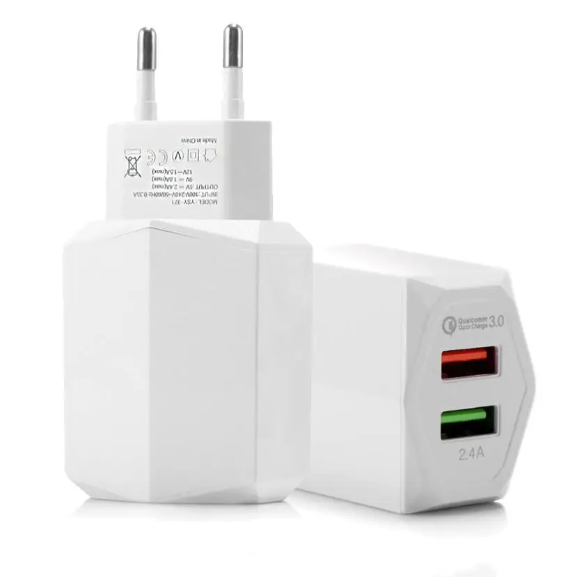 Hiperdeal QC 3 0 быстрое зарядное устройство для дома и путешествий с двумя usb-портами