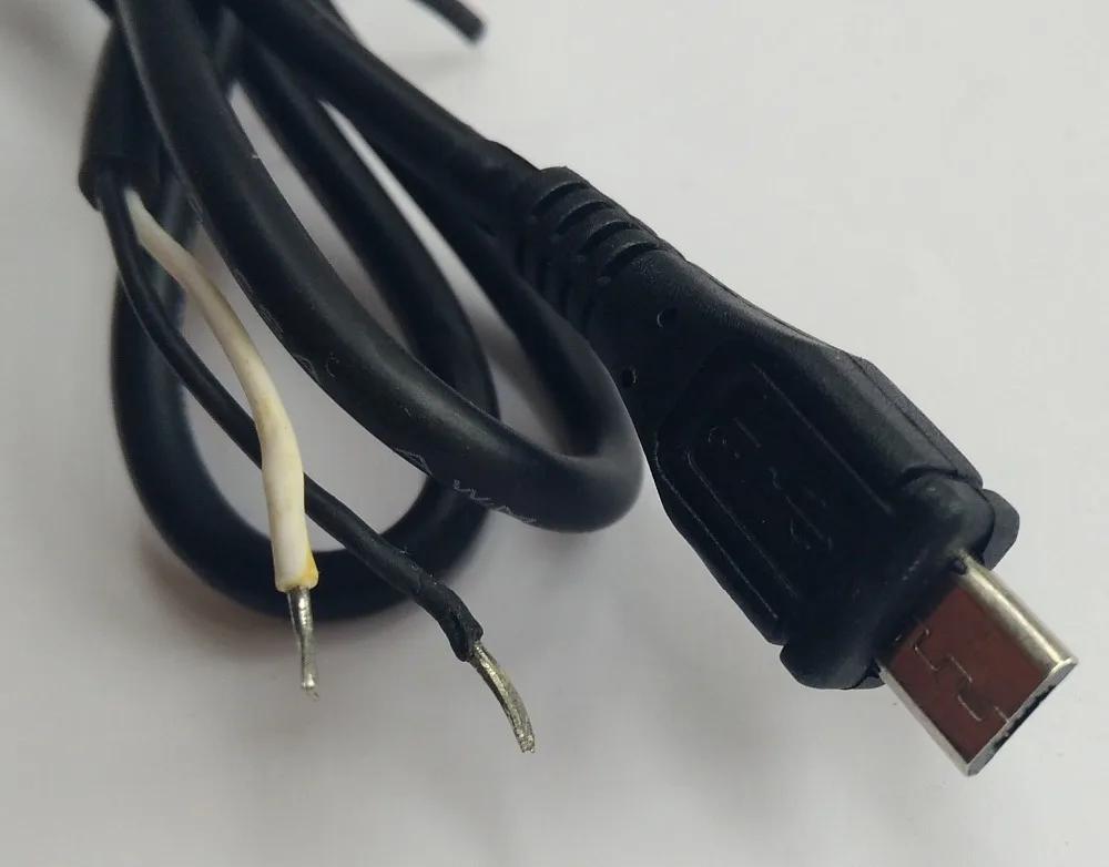 50 шт. Высококачественная штепсельная вилка micro Usb 0 7 м 70 см 2 провода кабель питания