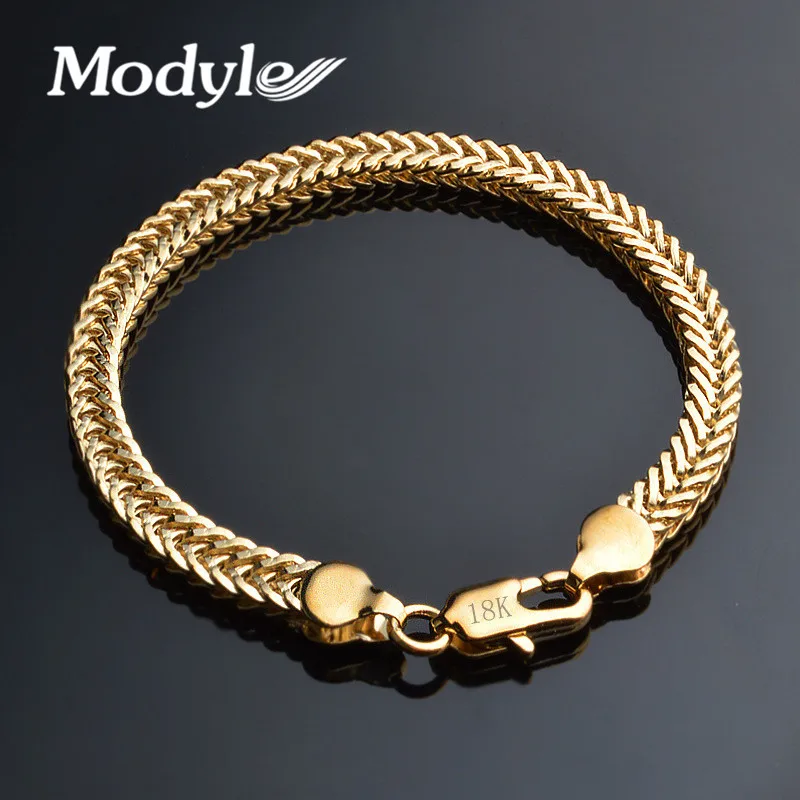 Modyle 2019 Новый Для мужчин крутой браслет золото Цвет & мужской аксессуар в стиле хип
