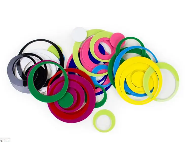 Горячие Продажи 1 Компл. Акриловые Домашние Помещении Украшения Круги Стерео