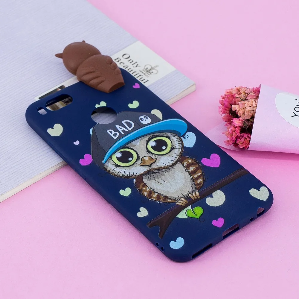 Мягкий ТПУ чехол для телефона для Coque Xiaomi Red Note 5 6 Red 6A 7 GO Note 7 6 Pro Чехол панда Единорог сова мультфильм кукла игрушки Etui Funda