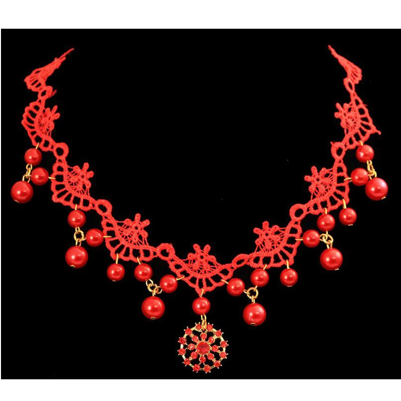 Винтажная Свадебная жемчужная кружевная лента для волос украшения свадебный