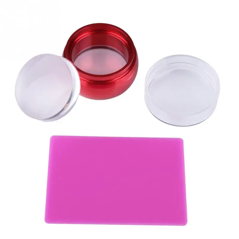 Высокое качество ногтей Книги по искусству Стампер скребок Профессиональный