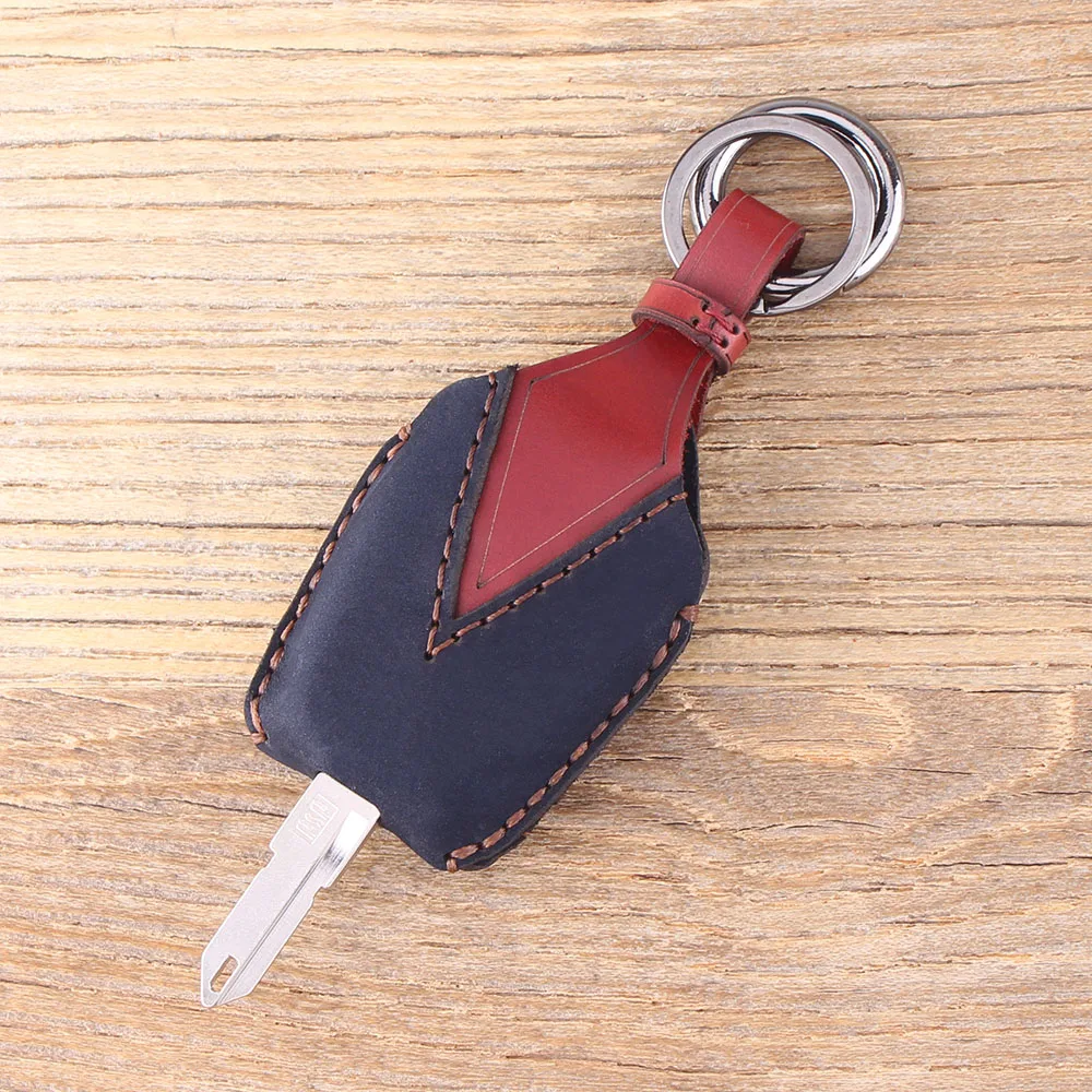 KEYYOU Leather Car Key Shell Remote Fob 2 Button For Renault 206 Kangoo Clio Logan Sandero Case | Автомобили и мотоциклы