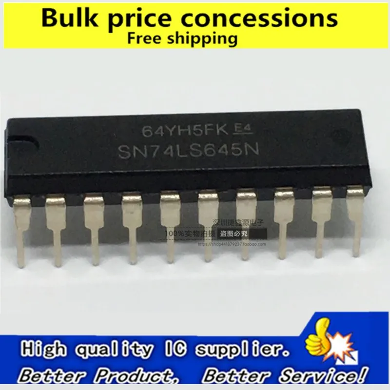 

Freeshipping 10pcs/50pcs/100pcs SN74LS645N HD74LS645P 74LS645 DIP20 original spot eight-way bus transceiver