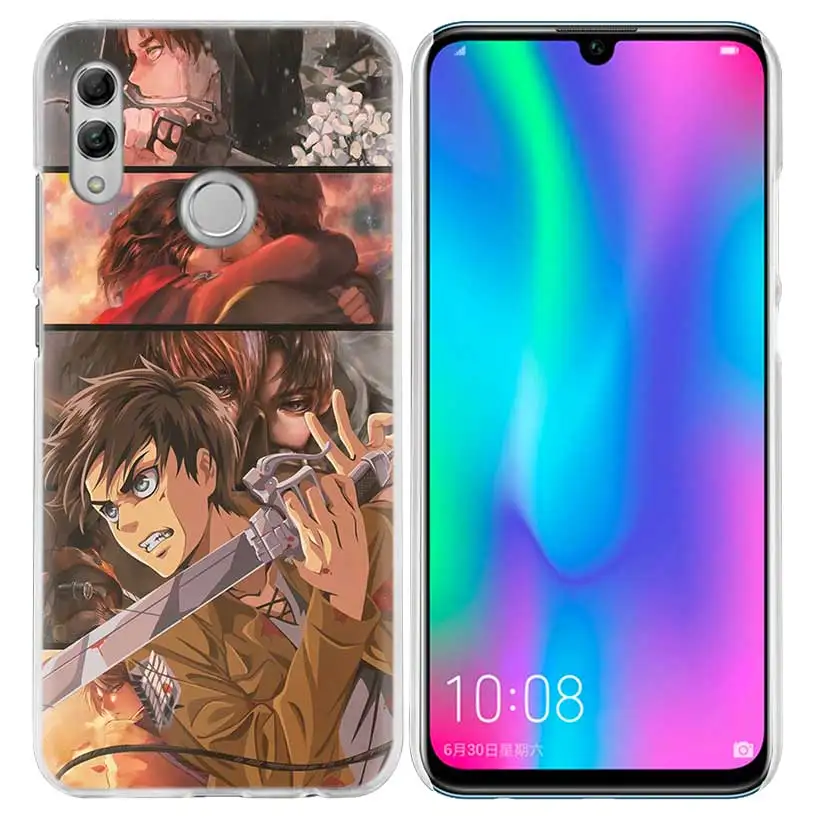 Обувь для косплея по аниме «атака на Титанов» аниме чехол для huawei Honor 8X Y9 9 10 Lite Play 7C 8C 8S 8A фотоаппаратов моментальной печати 7S 7A Pro V20 20i Y6 Y7 Y5 жесткий чехол из ПК для телефона - Цвет: 07