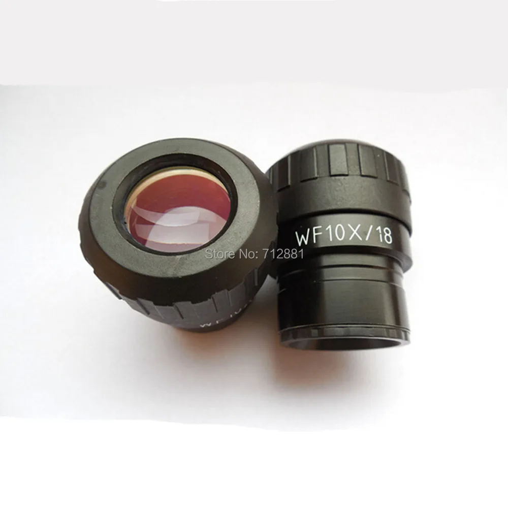 Новая пара широкое поле WF10X/18 мм окуляры для стерео микроскоп Широкий формат