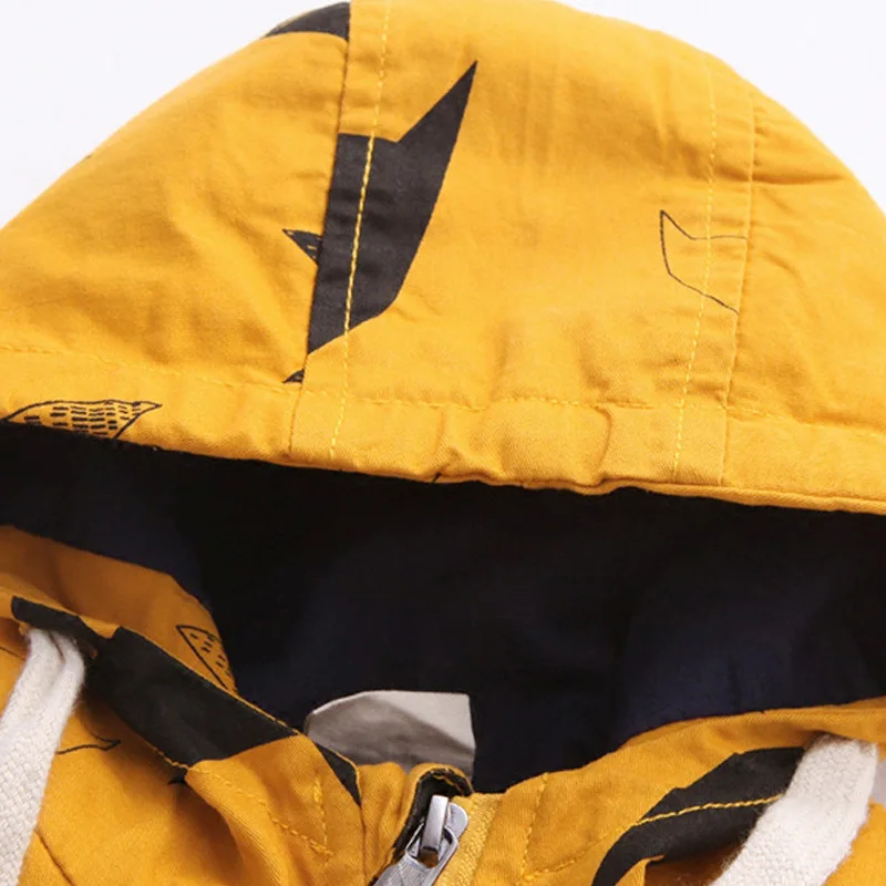 Куртка-ветровка для мальчиков и девочек осенняя с мультяшным принтом | Детская