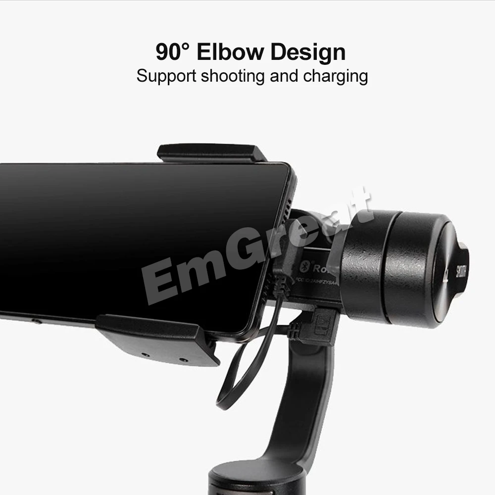 Зарядный кабель Zhiyun Type C для смартфона Android 15 5 см подходит Smooth Q2 4 Q Gimbal|Аксессуары