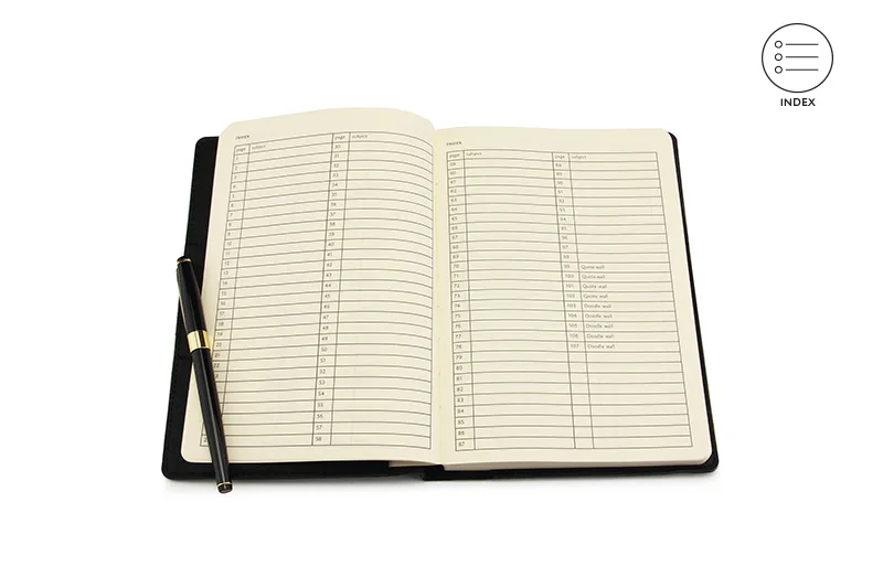 Фокус Bullet Journal Flexy чехол из кожзаменителя с упругие пунктирной Ежедневник недатированный тетрадь