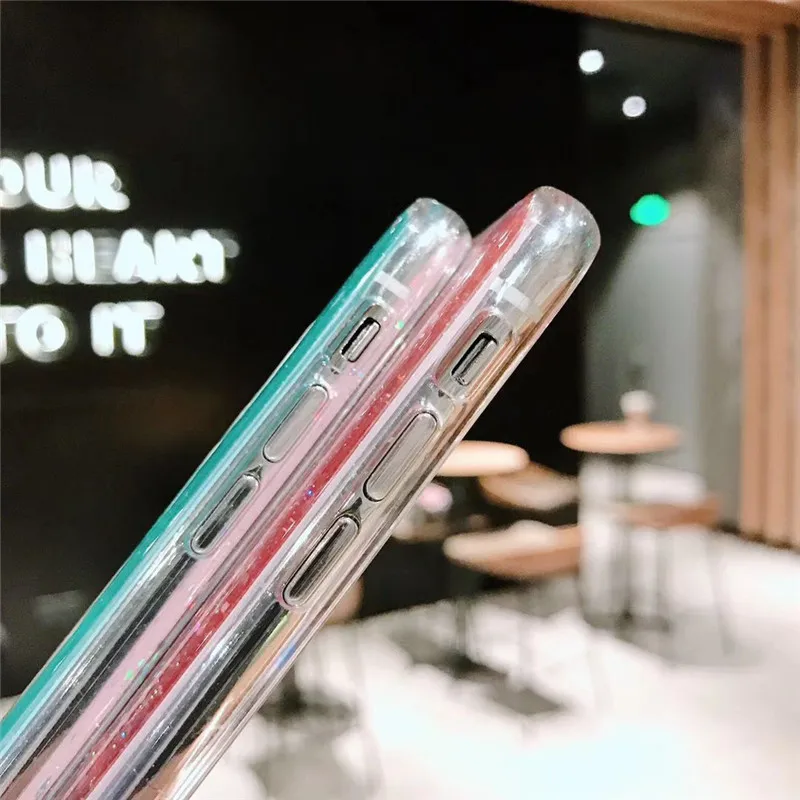 Fashion silver foil Soft TPU Bumper Clear Glitter Star pattern Phone Case For iPhone X XS XR Max 8 7 6 6S Plus protect Cover | Мобильные
