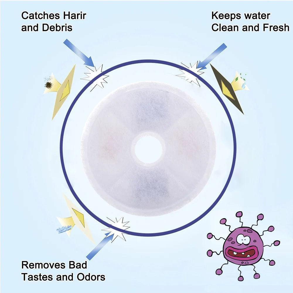 8 шт. сменные фильтры с активированным углем для фонтана | Дом и сад