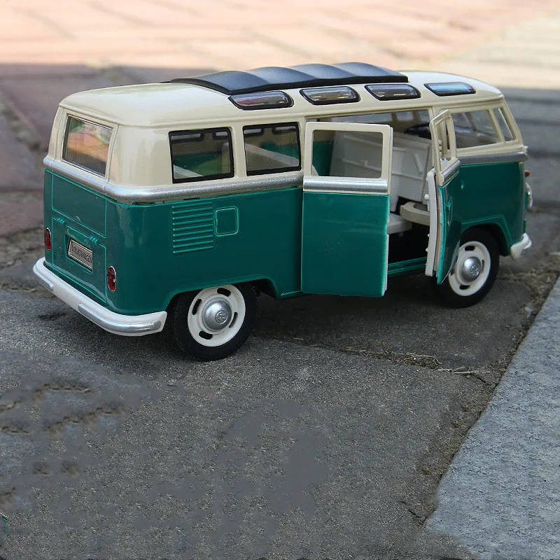 Классический 1:24 T1 автобус из металлического сплава Модель автомобиля 2 цвета