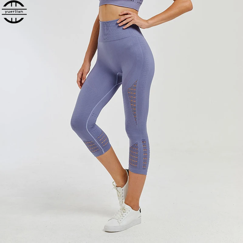 Women High Waist Seamless Leggings Elastic Gym Yoga Pants push up Solid color Fitness sport leggings femme for fitness | Спорт и