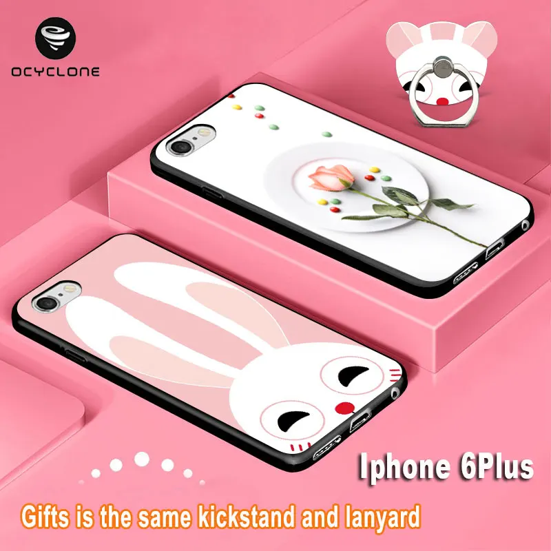 Чехол с милым рисунком для iphone 6 plusCartoon Силиконовый Модный чехол девочек и