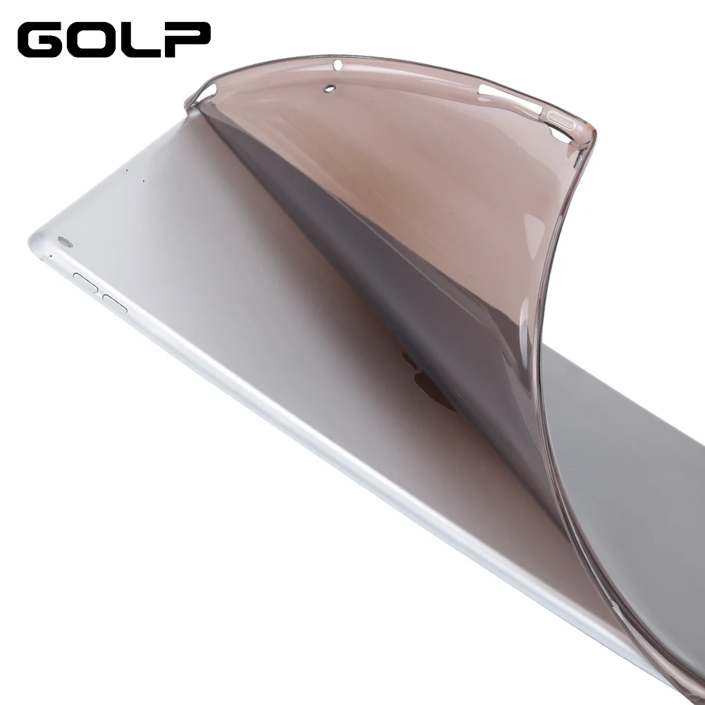 Чехол GOLP для ipad pro 12 9 2017 мягкий чехол из ТПУ дюймов прозрачная защитная задняя