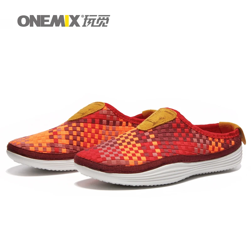 2017 Onemix женщины Flyknit дышащая удобная обувь для прогулок леди кроссовки красочные