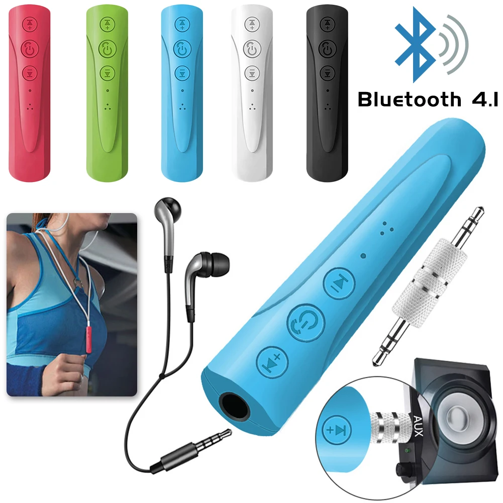 Горячая клип тип 3,5 мм AUX Bluetooth наушники беспроводной мини Bluetooth приемник Быстрая дропшиппинг черный красный белый зеленый