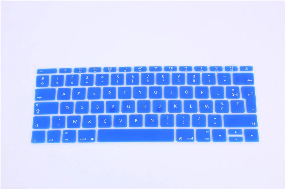 12 французский силиконовый чехол для клавиатуры защитная кожа Mac Book дюймов AZERTY