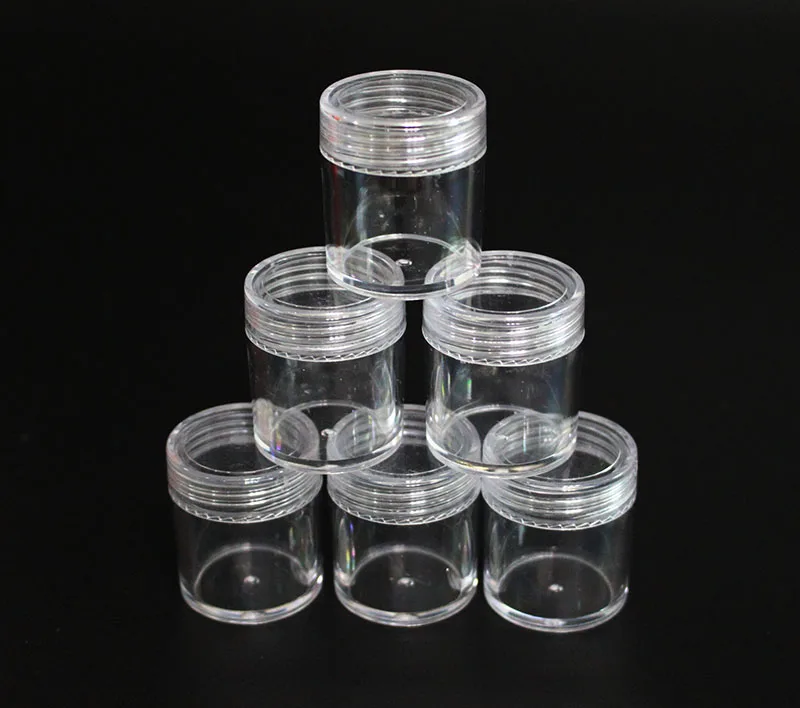 100 шт. 10 г пластиковые прозрачные банки для хранения пудры|loose powder jar|powder jarplastic bottles