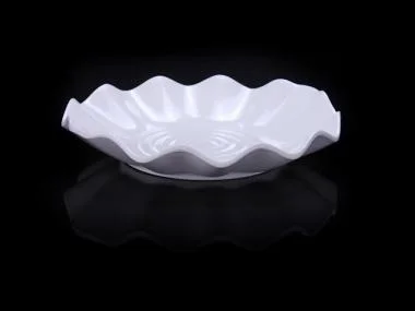 Круглая тарелка копия меламиновой посуды обеденная блюдо лотоса домашняя