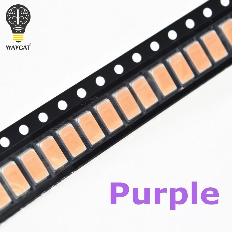 WAVGAT SMD Chip 5630 5730 SMD SMT UV purple Light chip lamps 395-400nm Super Bright Light Emitting Diode LED Bulb 100PCS