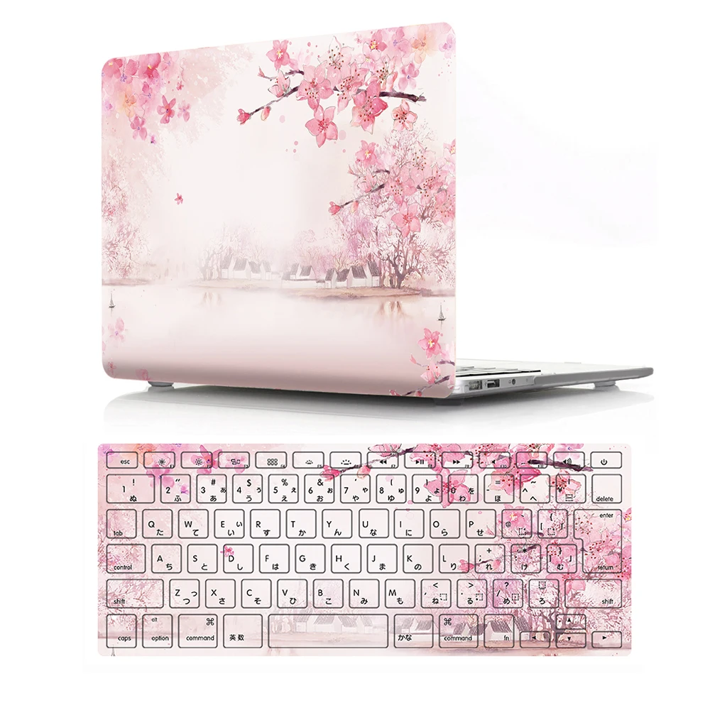 Твердый пластиковый чехол Cherry Blossom для Macbook Air 11 13 Pro 15 Retina 12 &quotдля ноутбука Touch bar +