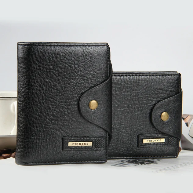 Fashion Men Wallets Hasp Cross Vertical Style Wallet Coin Pocket Quality PU Leather Black Brown Card Holder Purse Free Shipping | Багаж и