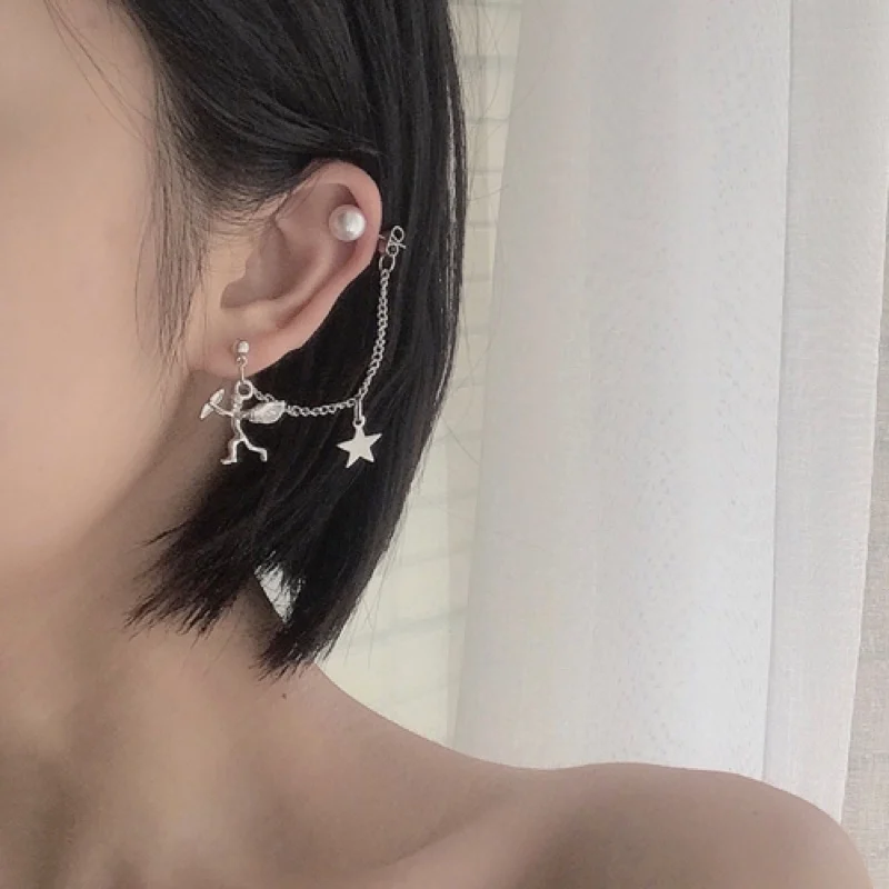 Винтажные женские серьги-клипсы в виде ангела Купидона новинка 2019 ювелирные